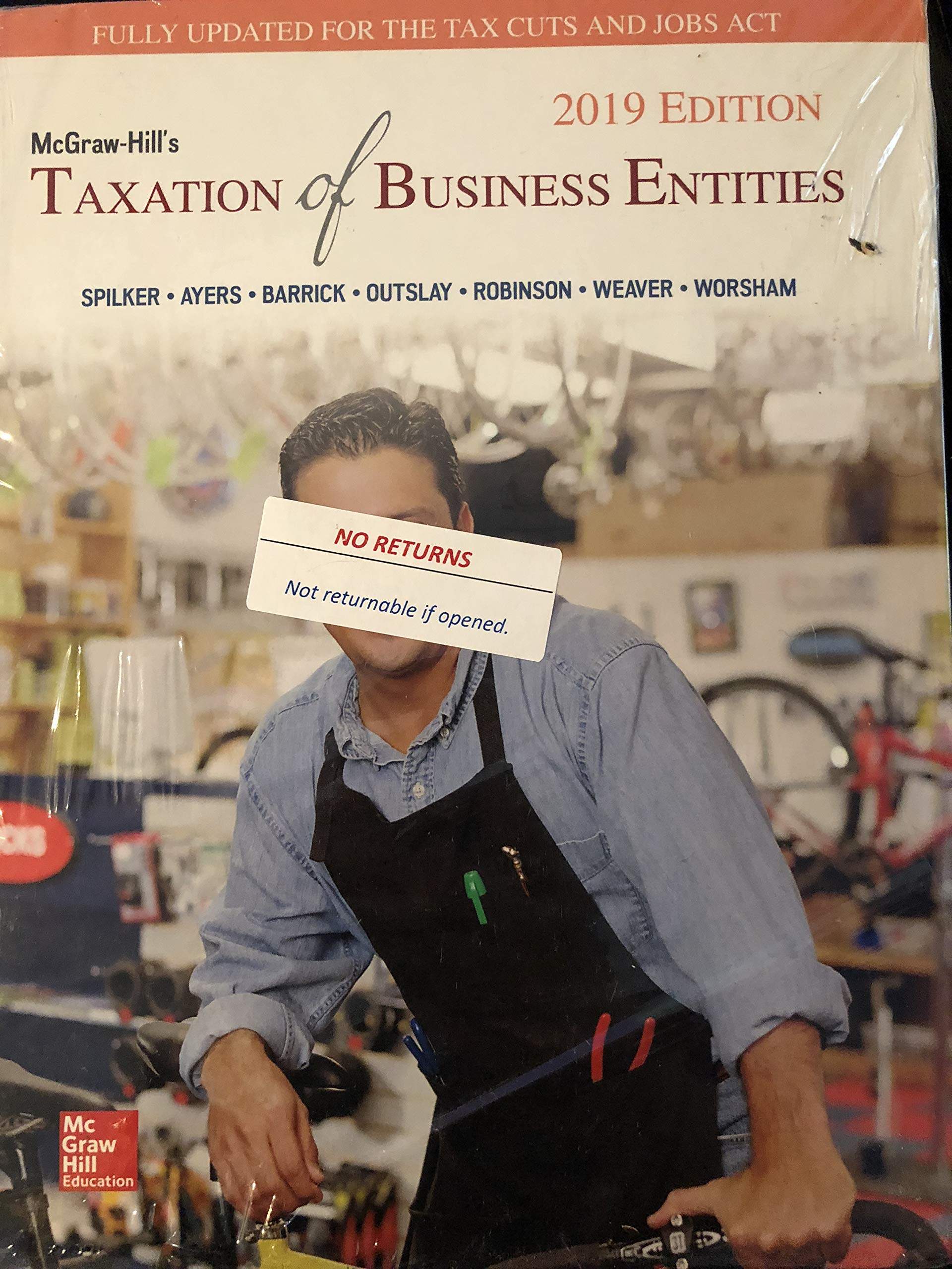 mcgraw hills taxation of  business  entities 2019 edition spilker 126018966x, 9781260189667