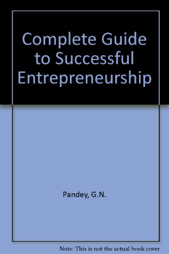 guide to successful entrepreneurship  g.n. pandey 070697056x, 9780706970562