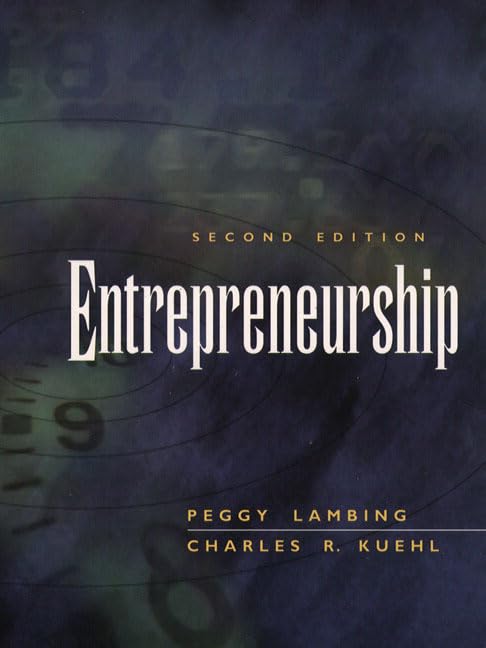 entrepreneurship subsequent edition lambing, peggy a., kuehl, charles r. 0130200433, 9780130200433