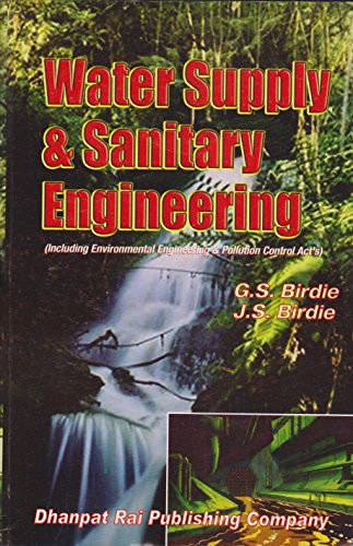 water supply and sanitary engineering  birdie j. s 8187433795, 9788187433798