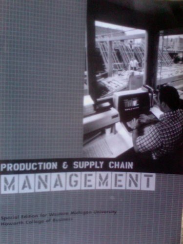 production and supply chain management 4th special edition arnold 0536680426, 9780536680426