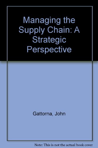 managing the supply chain  john gattorna and david walters 0333648161, 9780333648162