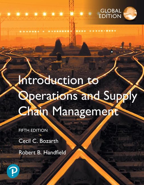 introduction to operations and supply chain management global edition 5th edition bozarth, cecil b.,