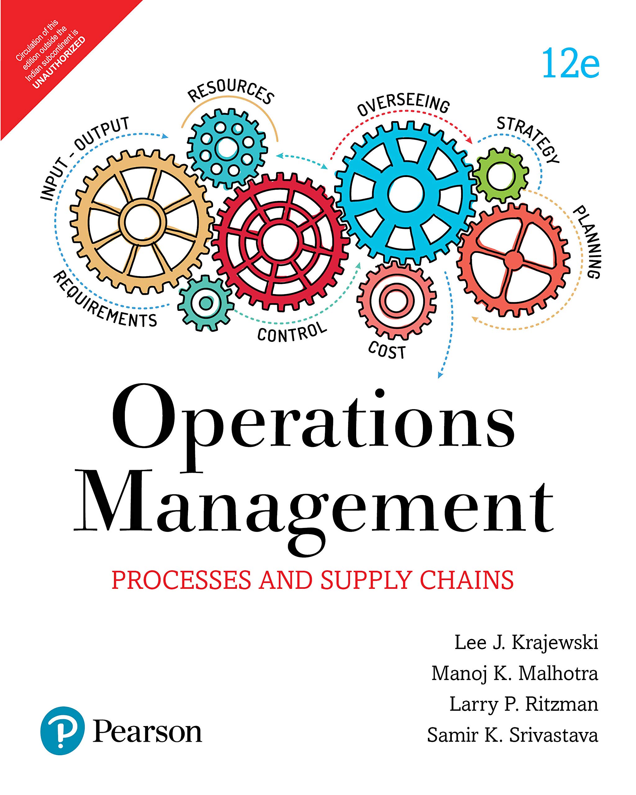 operations management processes and supply chain 12th edition lee j. krajewski, manoj k malhotra, larry p.