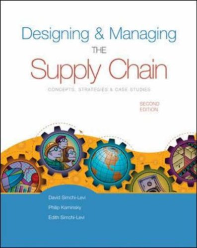 designing and managing the supply chain 2nd edition philip kaminsky 0071232052, 9780071232050