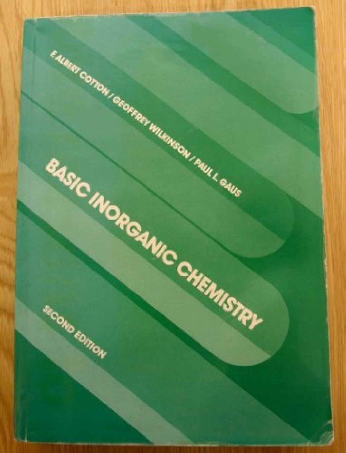 basic inorganic chemistry 2nd edition cotton, f.a., wilkinson, g., gaus, p.l. 0471851515, 9780471851516