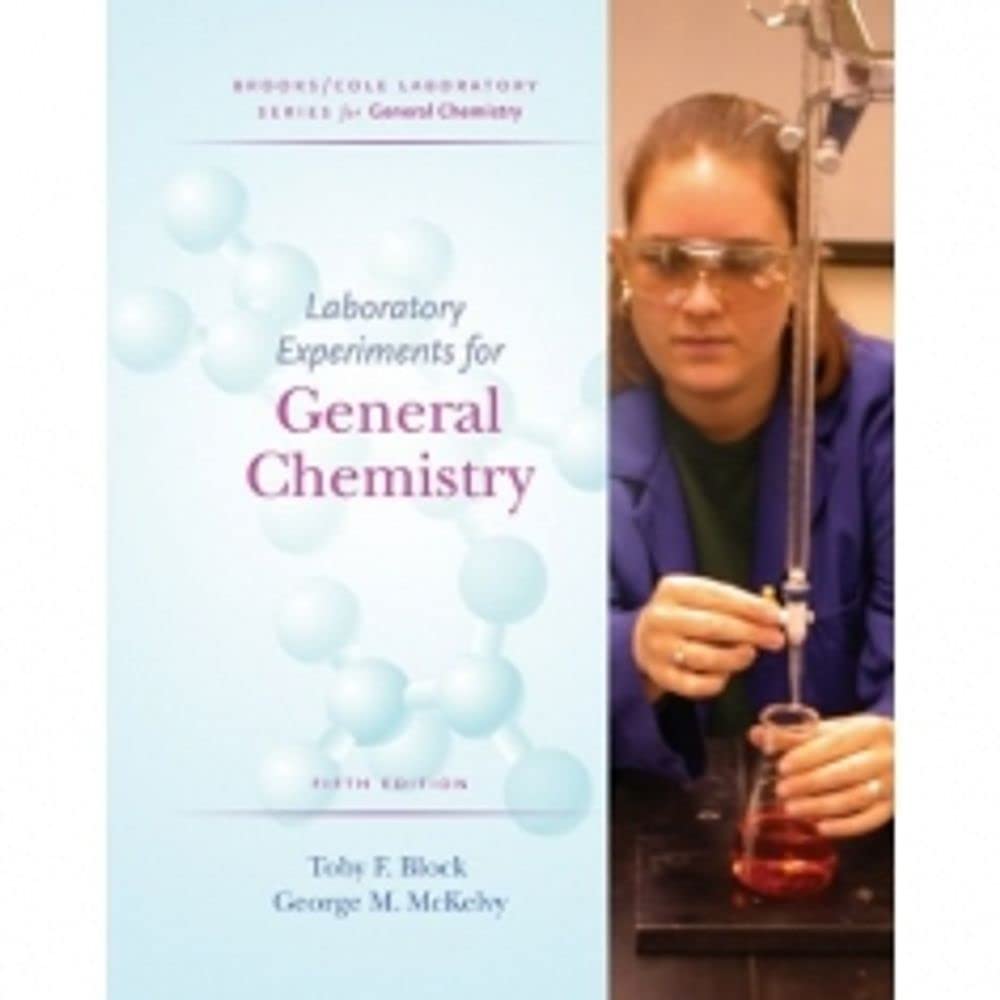 lab experiments for general chemistry 5th edition block, toby f., mckelvy, george m. 0534424481, 9780534424480