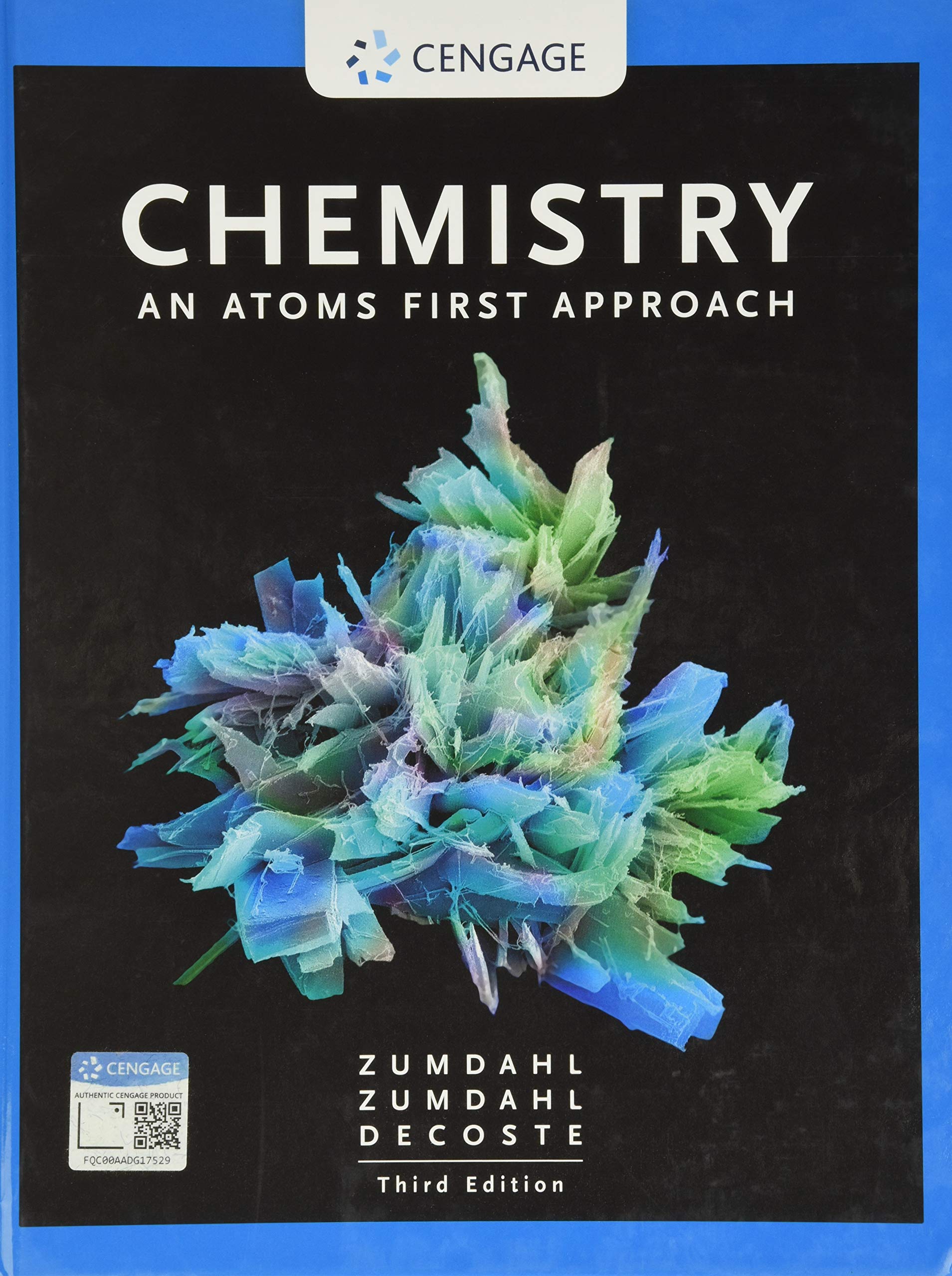 chemistry an atoms first approach 3rd edition zumdahl, steven s., susan a., decoste, donald j. 0357363361,