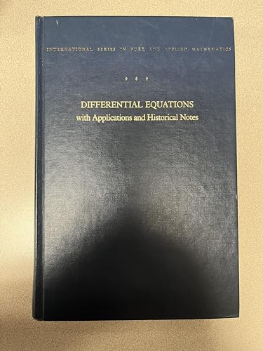 differential equations with applications and historical notes  simmons, george finlay 0070573751,