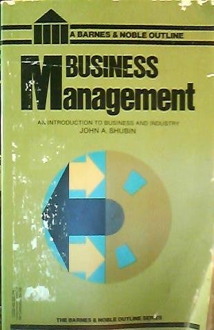 business management  shubin, john a. 0064600920, 9780064600927