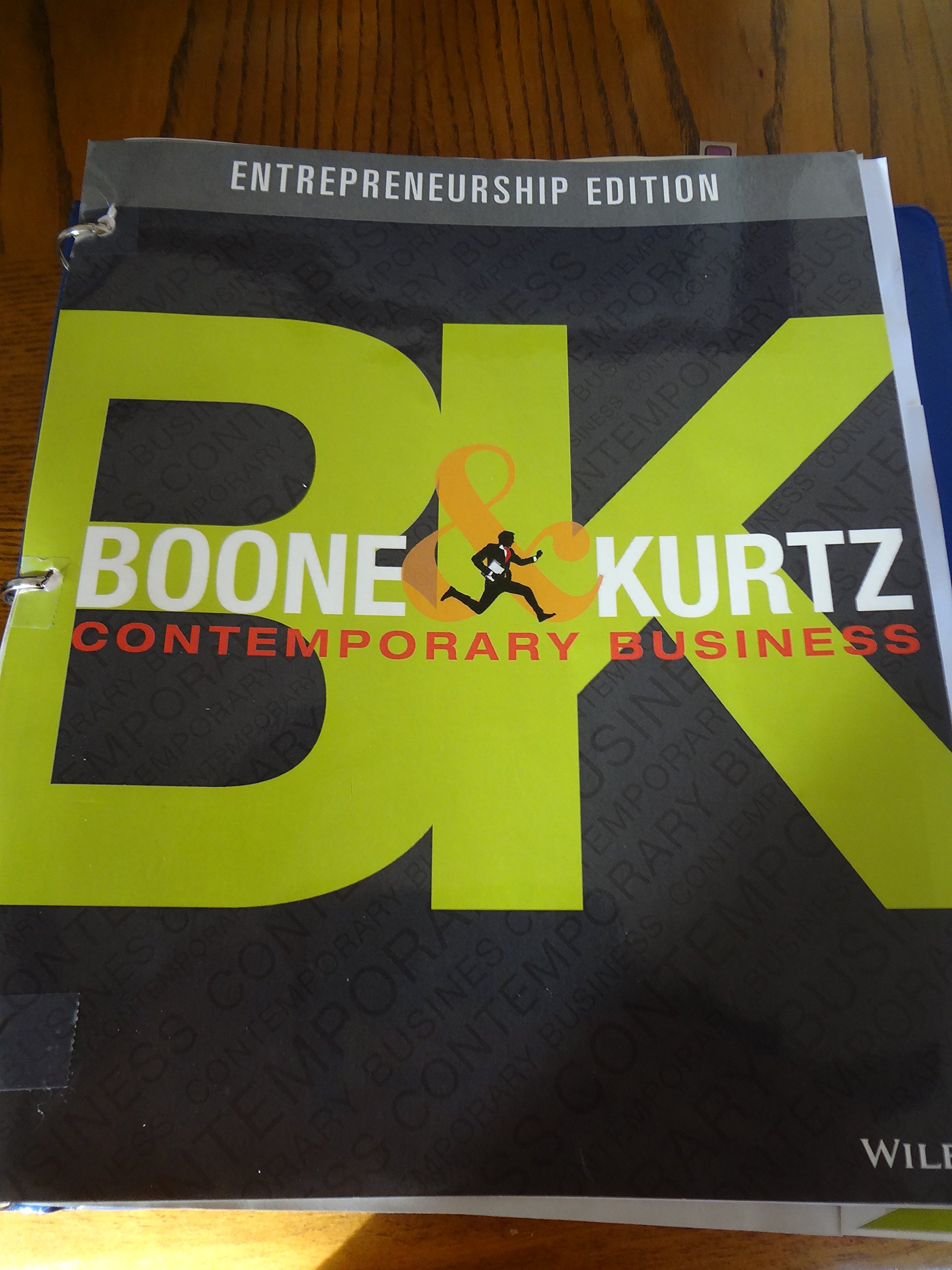 contemporary business 16th edition boone & kurtz 1119061997, 9781119061991