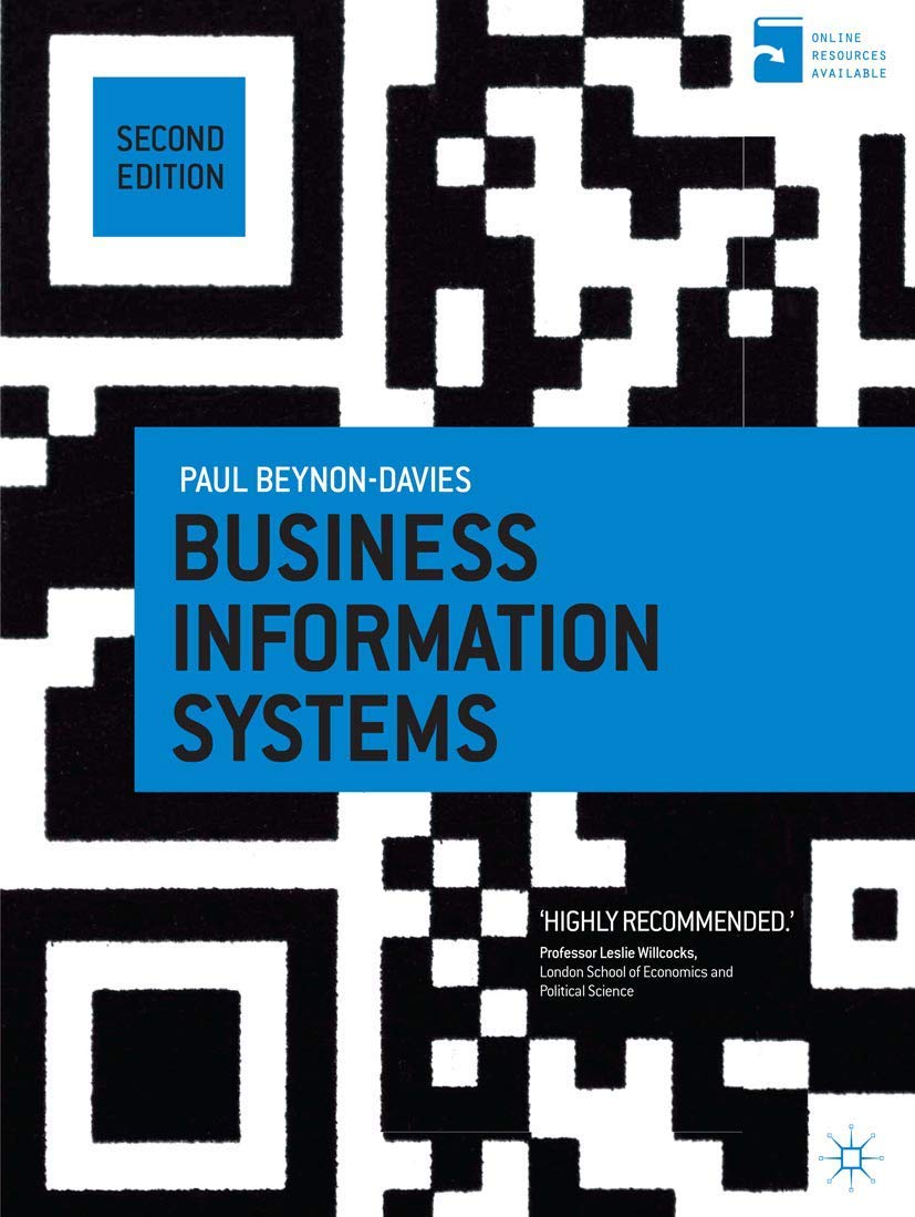 business information systems 2nd edition paul beynon davies 1137265809, 9781137265807