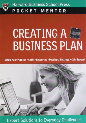 creating a business plan  harvard business press 1422118851, 9781422118856