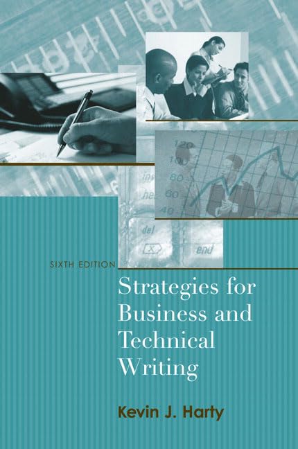 strategies for business and technical writing 6th edition harty, kevin j. 020556206x, 9780205562060