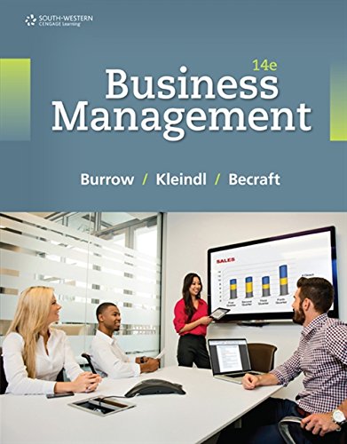 business management 14th edition burrow, james l., kleindl, brad, becraft, michael b. 1305661818,