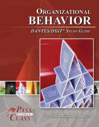 dsst organizational behavior dantes study guide  passyourclass 1614330581, 9781614330585