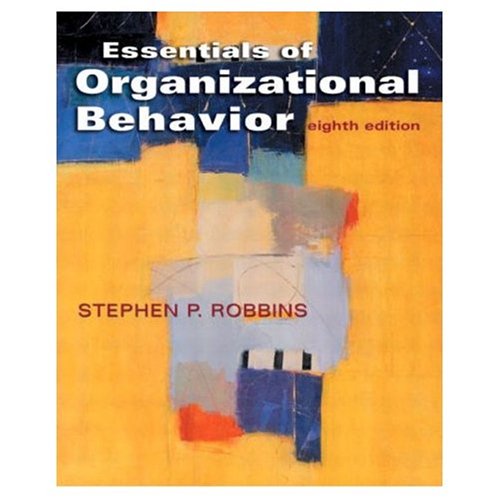 essentials of organizational behavior 8th edition robbins / judge 8120327063, 9788120327061