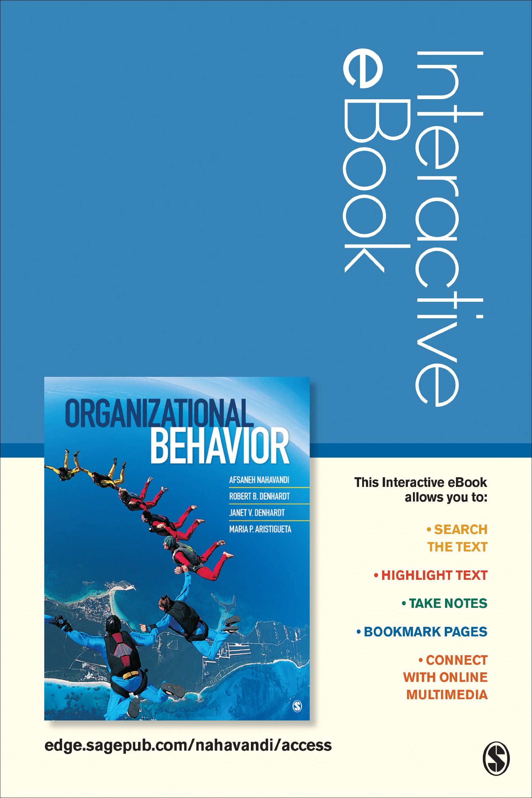 organizational behavior interactive ebook 1st edition nahavandi, afsaneh, denhardt, robert b., janet v.,