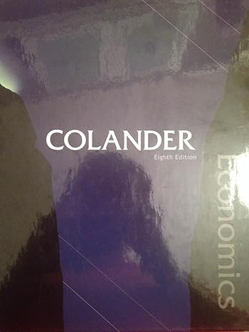 economics 8th edition david colander 0073375888, 978-0073375885