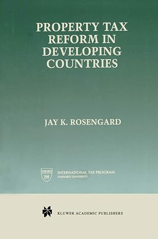 property tax reform in developing countries 1998th edition jay k rosengard 0792380959, 978-0792380955