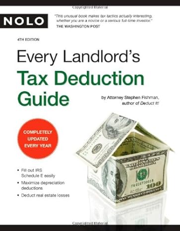 every landlords tax deduction guide 4th edition stephen fishman j d 1413307213, 978-1413307214