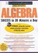 algebra success in 20 minutes a day 3rd edition learningexpress editors b008sli9ho