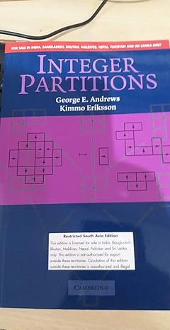 integer partitions icm edition george e andrews ,kimmo eriksson 0521169968, 978-0521169967