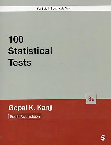 100 statistical tests 3rd edition gopal k kanji 141292376x, 978-8178297316