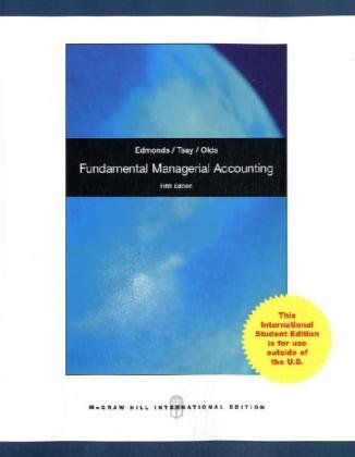 fundamental managerial accounting concepts 5th edition thomas p edmonds ,bor yi tsay ,philip r olds