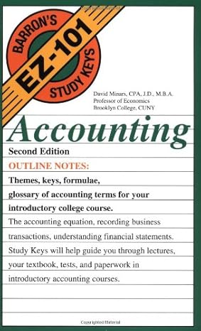 accounting 2nd edition david minars m b a j d cpa 0764120018, 978-0764120015