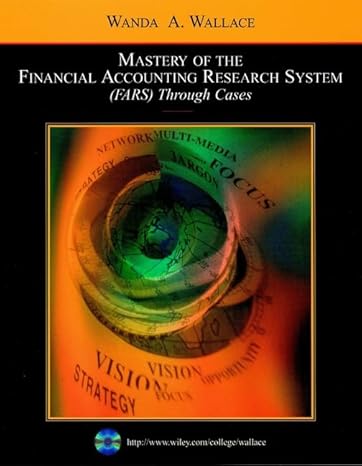 mastery of the financial accounting research system through cases 1st edition wanda a wallace 0471263990,