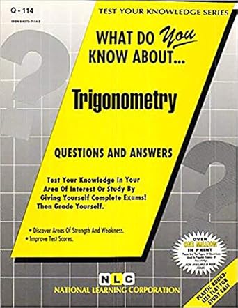 trigonometry 1st edition national learning corporation 0837371147, 978-0837371146