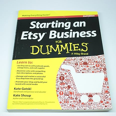 starting an etsy business for dummies 1st edition kate gatski ,kate shoup 1118590244, 978-1118590249