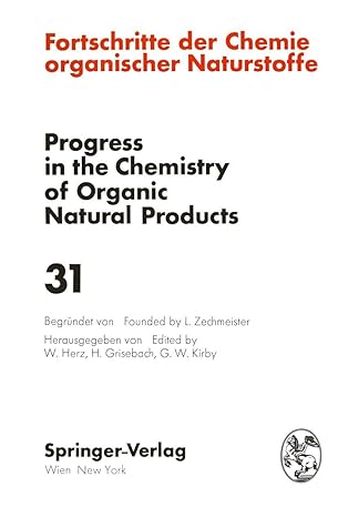 fortschritte der chemie organischer naturstoffe / progress in the chemistry of organic natural products 1st