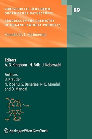 fortschritte der chemie organischer naturstoffe / progress in the chemistry of organic natural products 1st