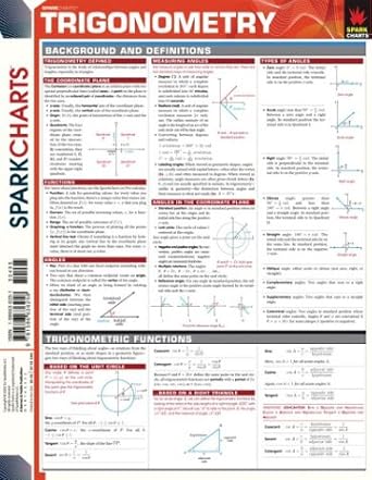 trigonometry 1st edition sparknotes 1586636251, 978-1586636258