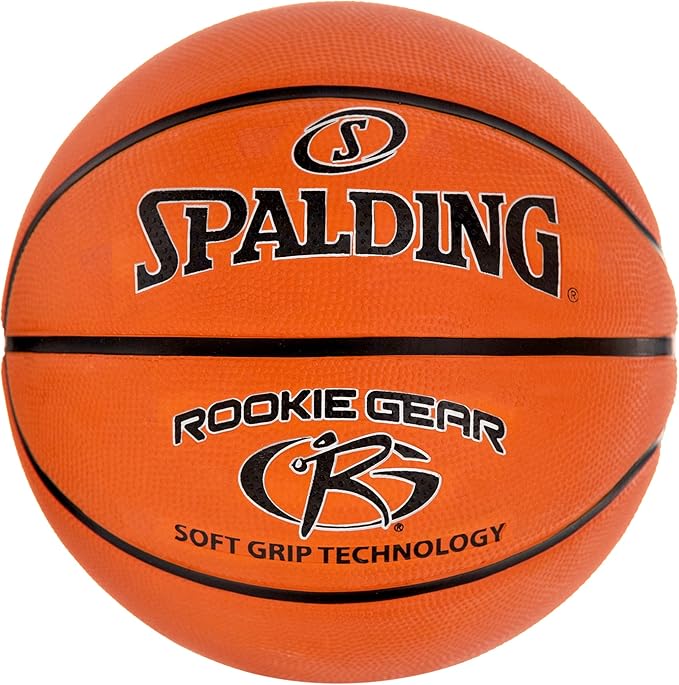 spalding rookie gear soft grip youth indoor outdoor basketball 27 5  spalding b0b15p2ntk