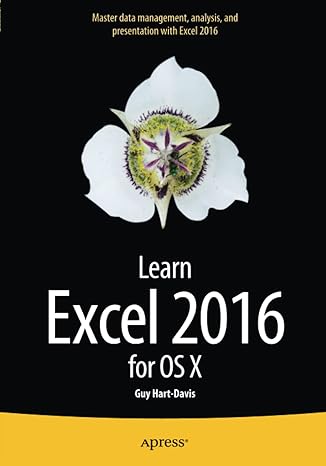 learn excel 20 for os x 1st edition guy hart-davis 1484210204, 978-1484210208