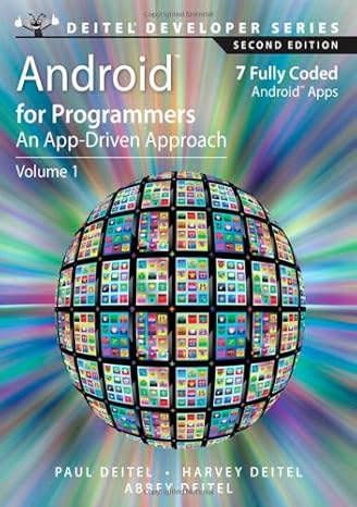 android for programmers an app driven approach 2nd edition paul deitel ,harvey deitel ,abbey deitel