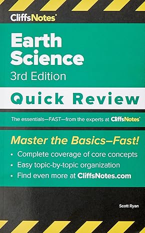 cliffsnotes earth science quick review 3rd edition scott ryan 195767122x, 978-1957671222