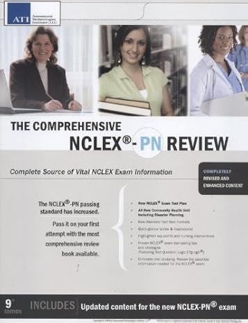 the comprehensive nclex pn review 9th edition patricia a. hoefler 156533518x, 978-1565335189