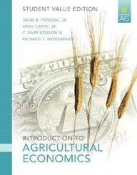introduction to agricultural economics introduction to agricultural economics 1st edition jr penson c parr