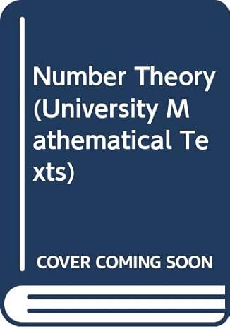 number theory 1st edition john hunter 0050013505, 978-0050013502