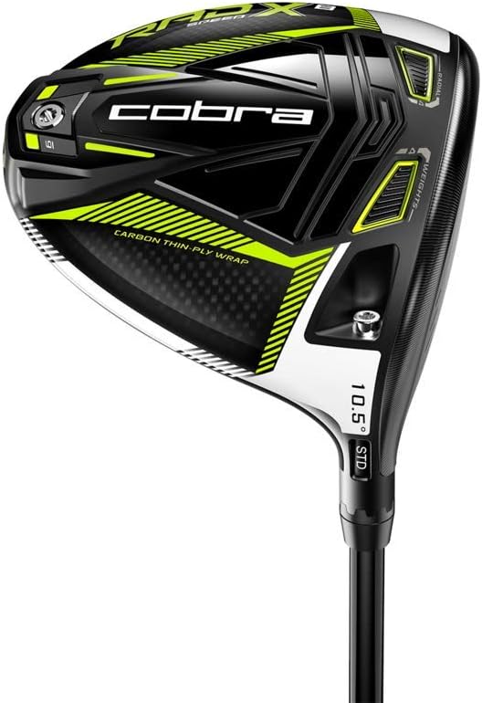 cobra golf 2021 mens radspeed xb driver gloss black turbo yellow cobra golf b08qn8b1vq