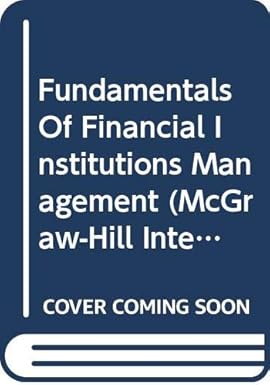 fundamentals of financial institutions management international edition marcia millon cornett 0071167595,