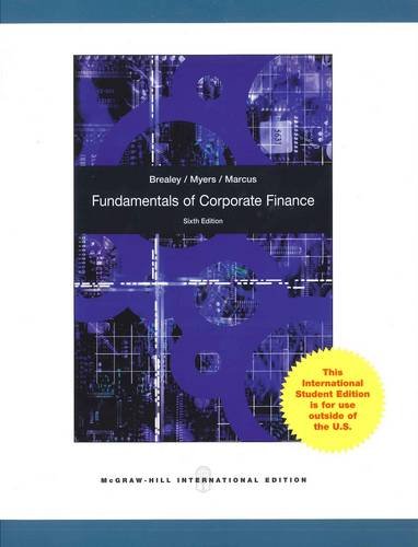 fundamentals of corporate finance 6rev edition richard a brealey 0070091757, 9780070091757