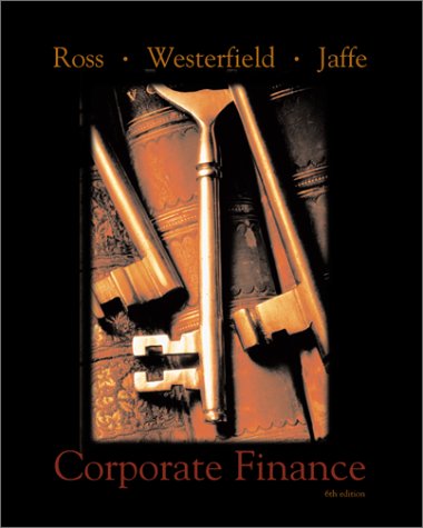 corporate finance 6th pkg edition ross, stephen a. 0072557125, 9780072557121