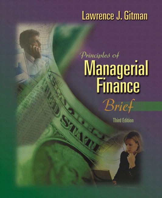 principles of managerial finance 3rd edition gitman, lawrence j. 0201784807, 9780201784800