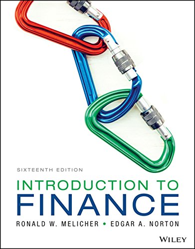 introduction to finance markets investments and financial management 16th edition melicher, ronald w.,