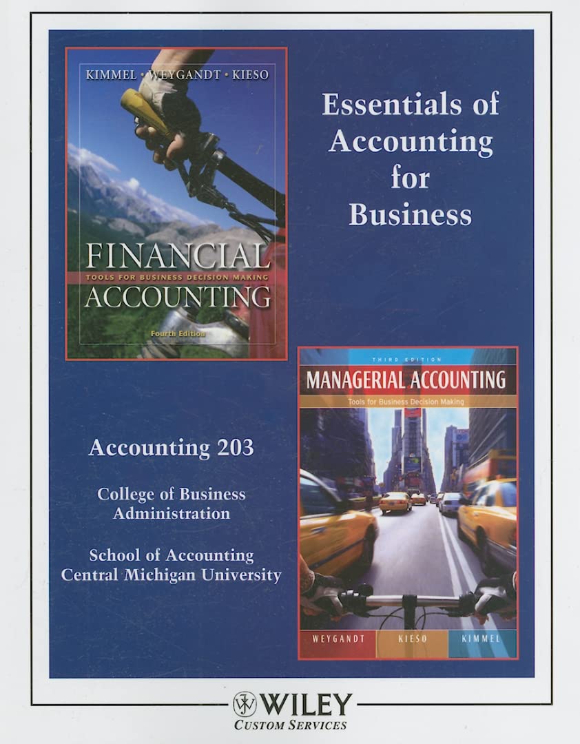 essentials of accounting for business  paul d. kimmel, jerry j. weygand... 047089900x, 9780470899007